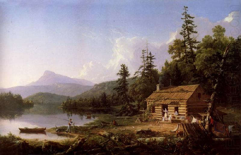Thomas Cole Ein Heim in den Waldern oil painting picture